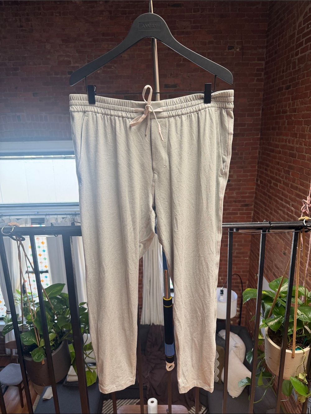 lululemon athletica Light Beige Drawstring Sweatpants